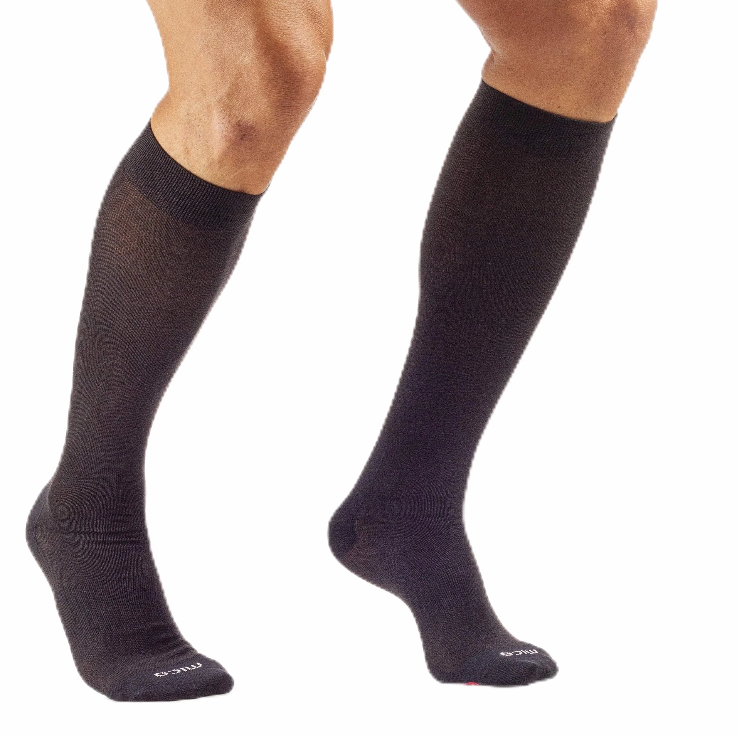 MICO CALZE SKI SUPERTHERMO LIGHT PRIMALOFT, Maglia in 100% Primaloft + fibra Lycra, 100% Made in Italy, Ultraleggere light weight, Unisex per Uomo e per Donna Sportivi, in Colore Nero