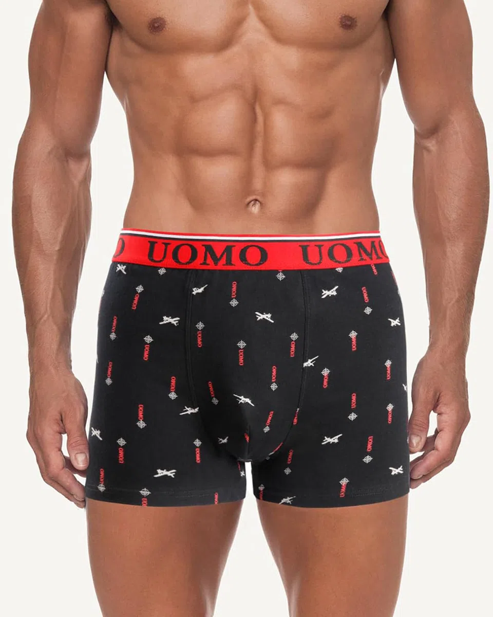 Channo Boxer Aderenti Classici in Cotone, Colori Solidi, Comodi e Morbidi. Collezione Uomo