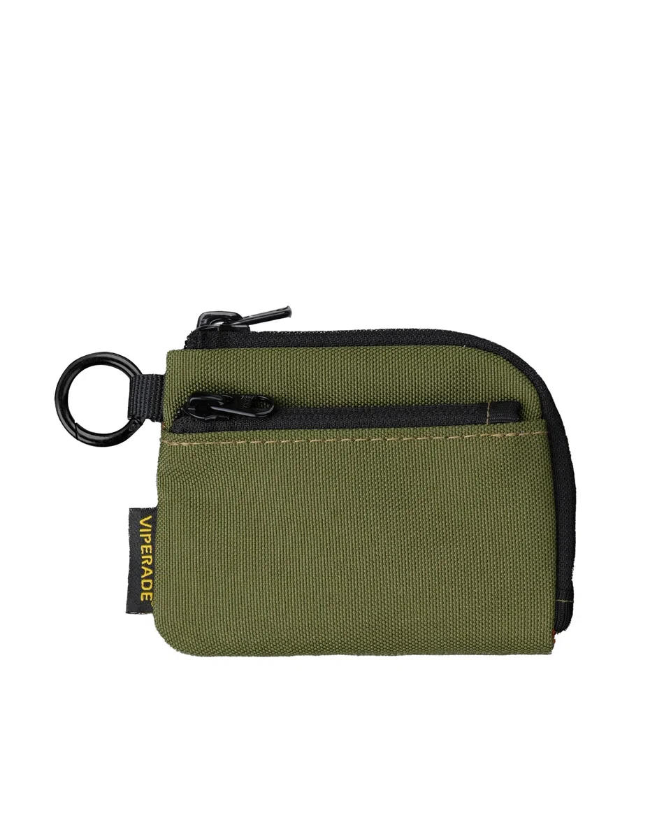 VIPERADE VE37 Borsa portachiavi piccolo portachiavi da uomo, mini portafoglio da uomo con anello portachiavi, portamonete con chiusura lampo, minimalista EDC per uso quotidiano e esterno