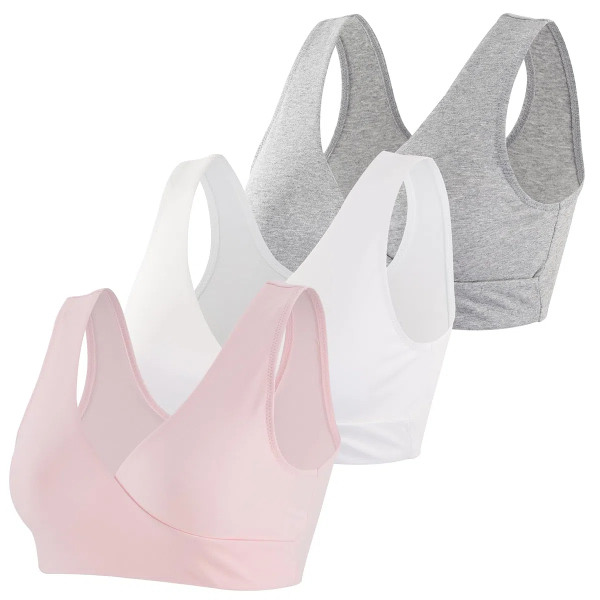 Reggiseni per Allattamento maternità - Reggiseno da Notte in Cotone Morbido per Gravidanza e Allattamento