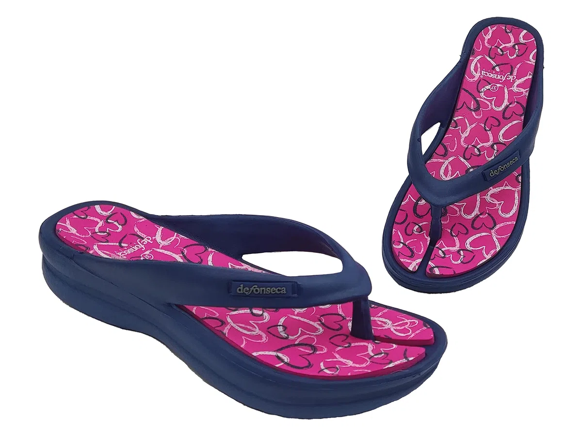 de fonseca Ischia Super Ciabatte Donna Infradito, Ciabatta in Gomma per Casa, Mare e Spiaggia FlipFlop Estive con Zeppa