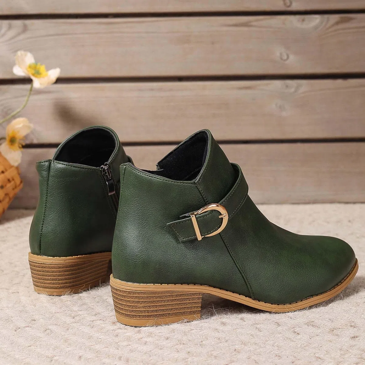 Stivali da donna con tacco – Scarpe a spillo da donna eleganti con chiusura lampo, in pelle, classiche, formali, leggere, stile retrò, stile western