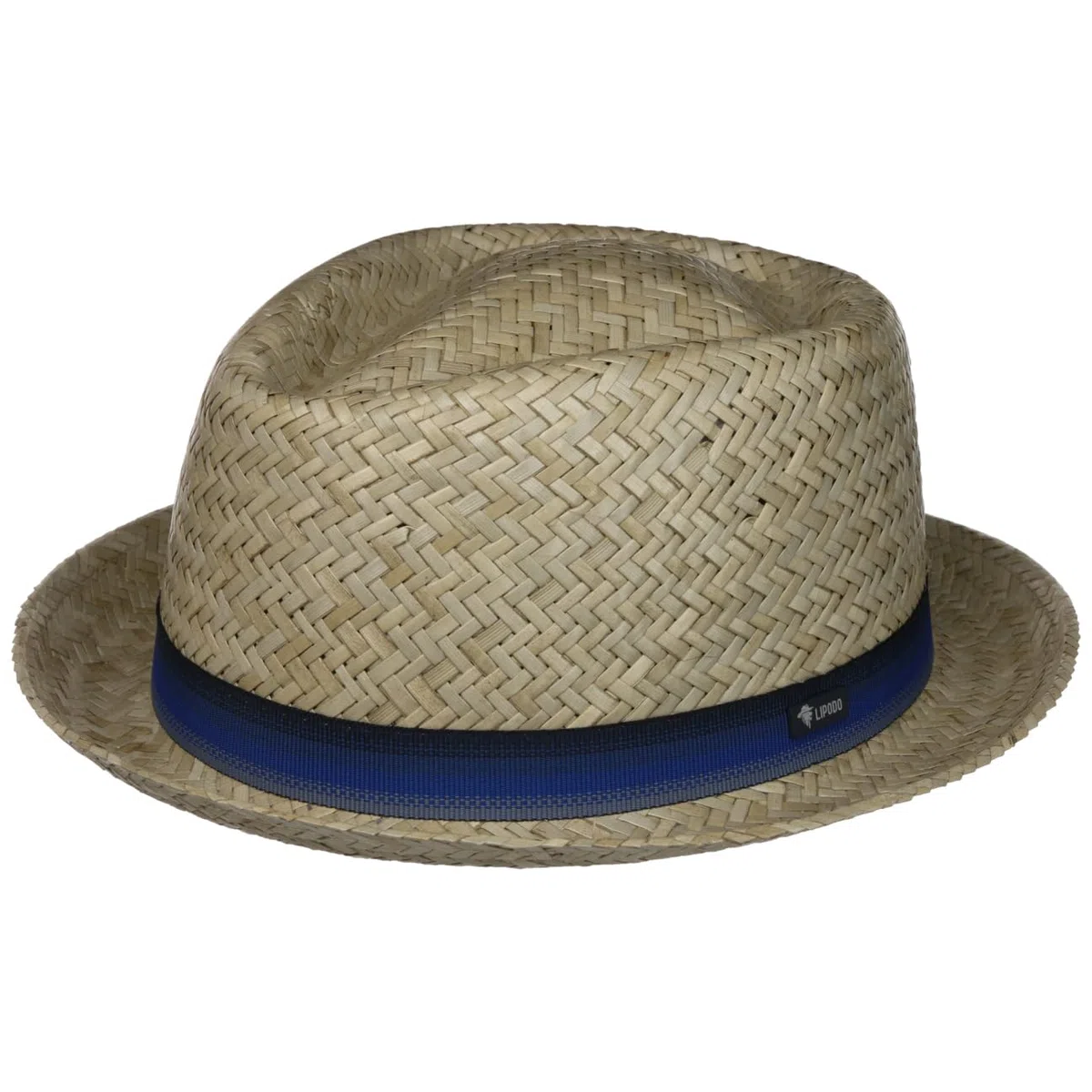LIPODO Diamond Crown Cappello di Paglia Pork Pie Multicolore Unisex Made in Italy Primavera Estate