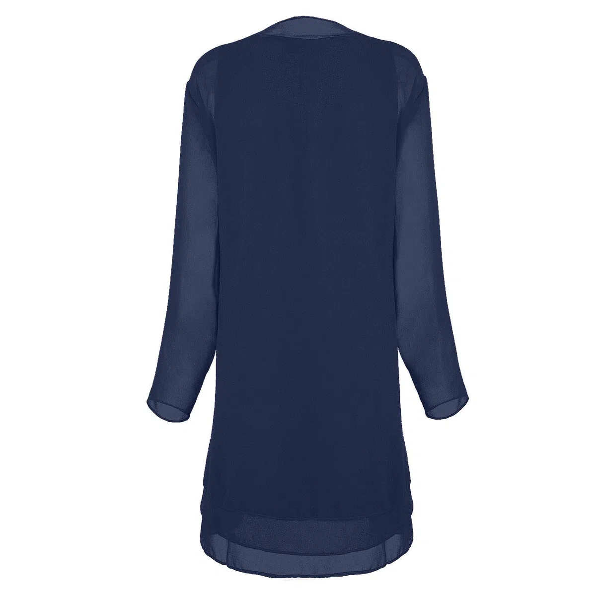Cocila Boho Chic Dresses Maniche Lunghe da Donna in Chiffon con Cuciture nel Lungo Abito a Due Pezzi Abito Battesimo Maniche Lunghe