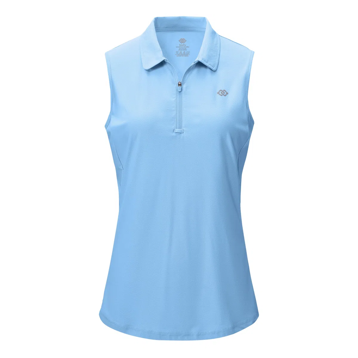 MoFiz Polo Donna Senza Maniche Cerniera 1/4 Golf Poloshirt Eleganti Lavoro Camicia Traspirante Sport Canotte
