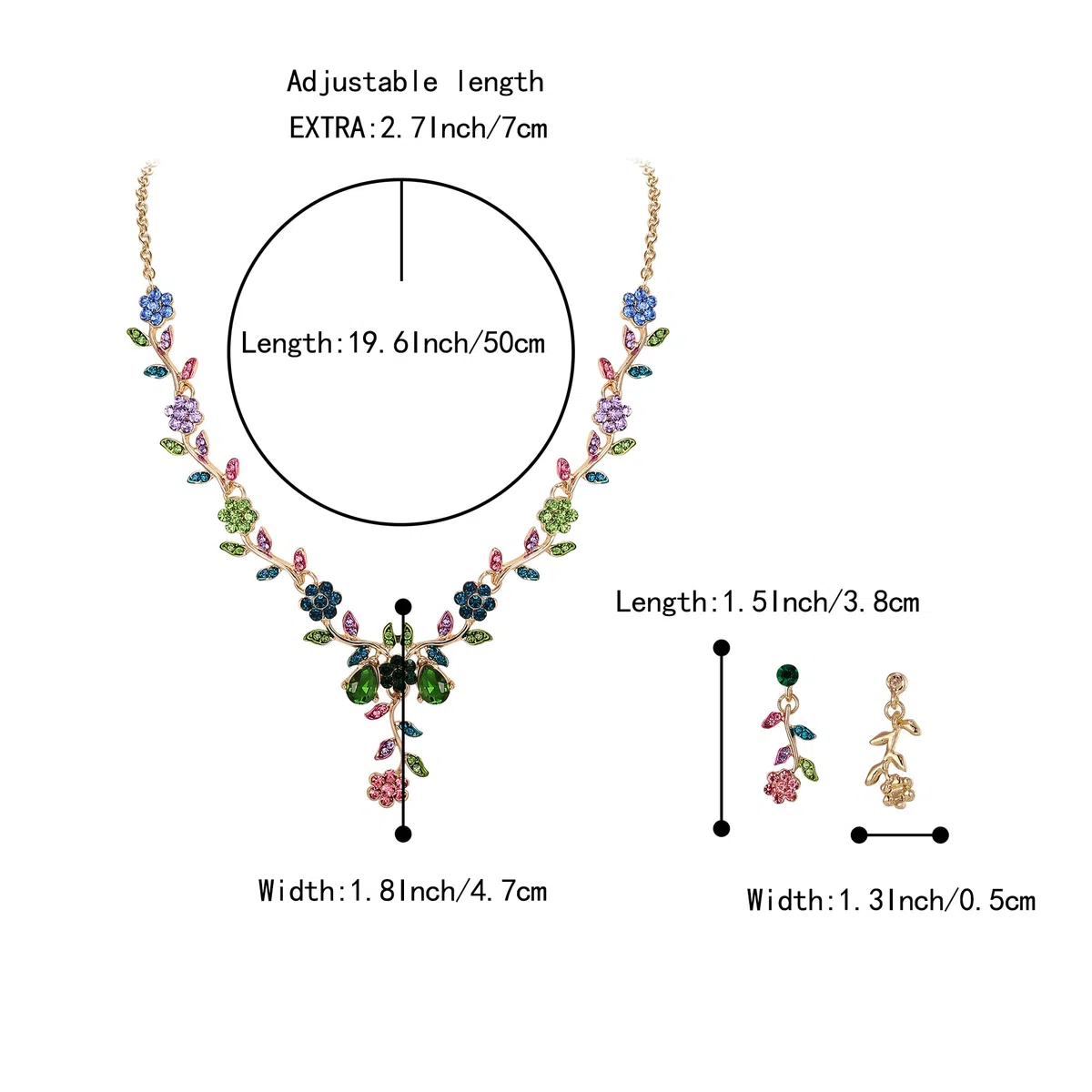 Donna Parure gioielli-Collana Orecchini Boemia Boho CZ Crema Perle sintetiche Filigrana Fiore Y-Forma Collana Ciondolare Orecchini Set