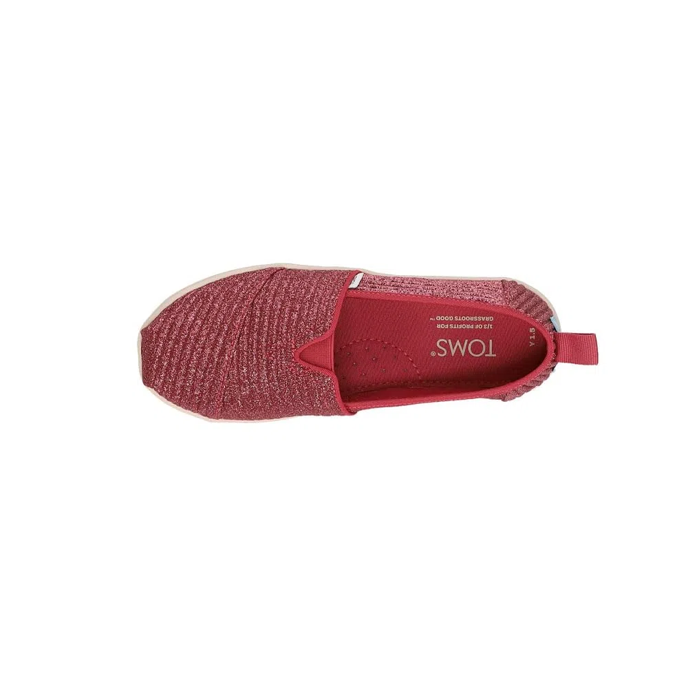 TOMS Glitter Alpargata, Mocassino Basso Bambine e Ragazze
