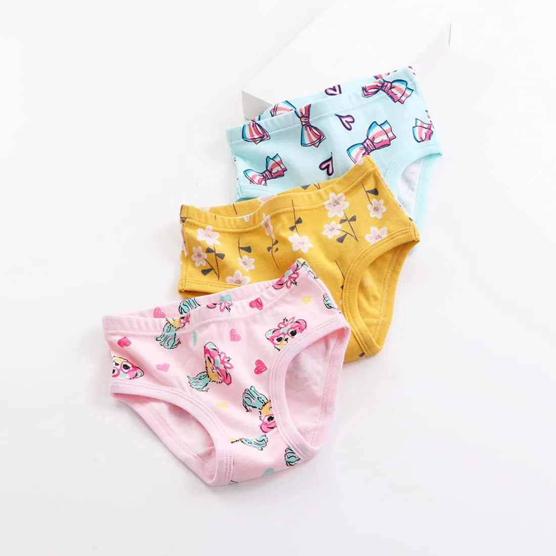 Bambine 12 Pezzi Mutandine di Cotone per Bimba Slip