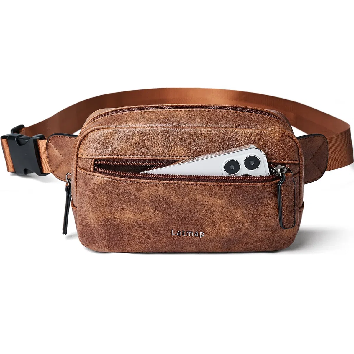 LATMAP Marsupio Donna Tracolla, Sling Bag Borse a Tracolla da Donna Borsa Marsupio Cintura in pelle PU Borsa Piccola Moda