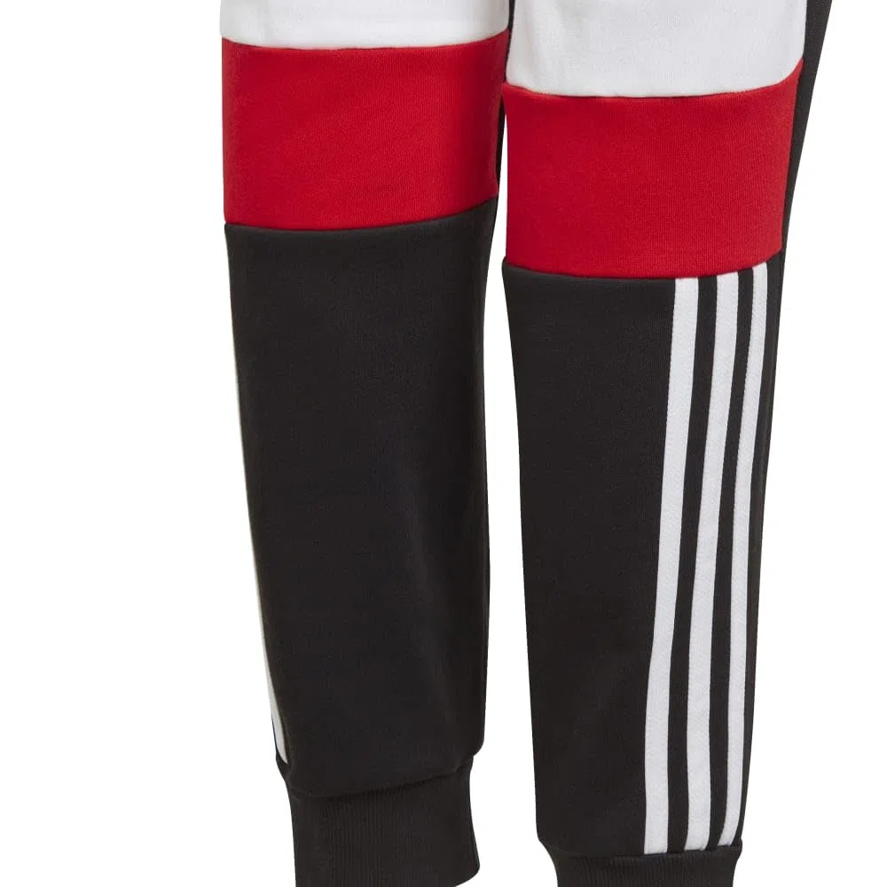 Adidas - Tiberio 3-Stripes Colorblock Fleece Pants Kids, Pantaloni Unisex - Bambini e Ragazzi