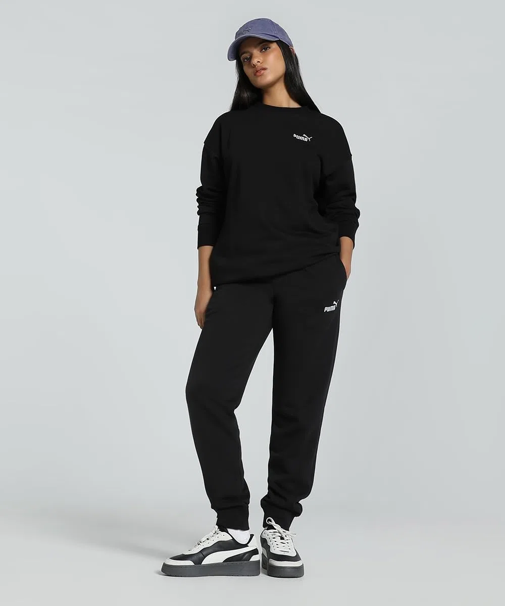 Puma Ess Small No. 1 Logo Relaxed Crew TR Felpa con Cappuccio Bambine e Ragazze (Pacco da 1)