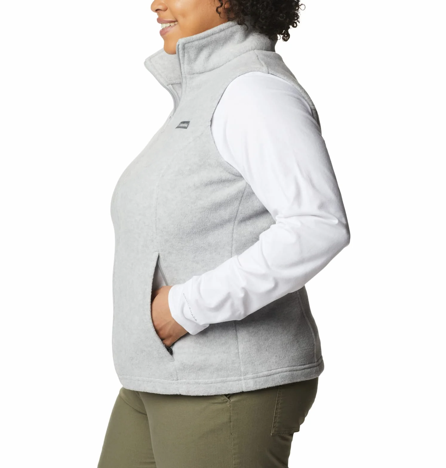 Columbia Benton Springs Vest, Gilet Smanicato In Pile Donna