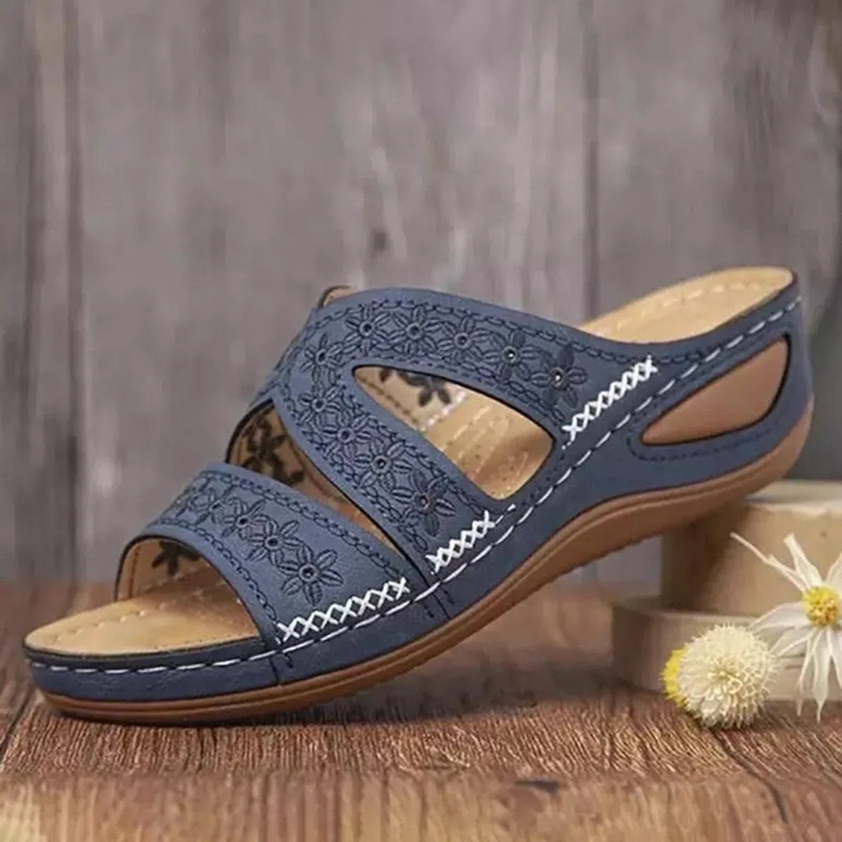 HAOLEI Sandali Ortopedici Donna Sandali Trekking Estive Ciabatte Donna Comodi da Spiaggia a Fondo Spesso Con Punta Aperta Scarpe Lavabili Sandalo Antiscivolo Traspiranti Sandals Bohemien Con Zeppa