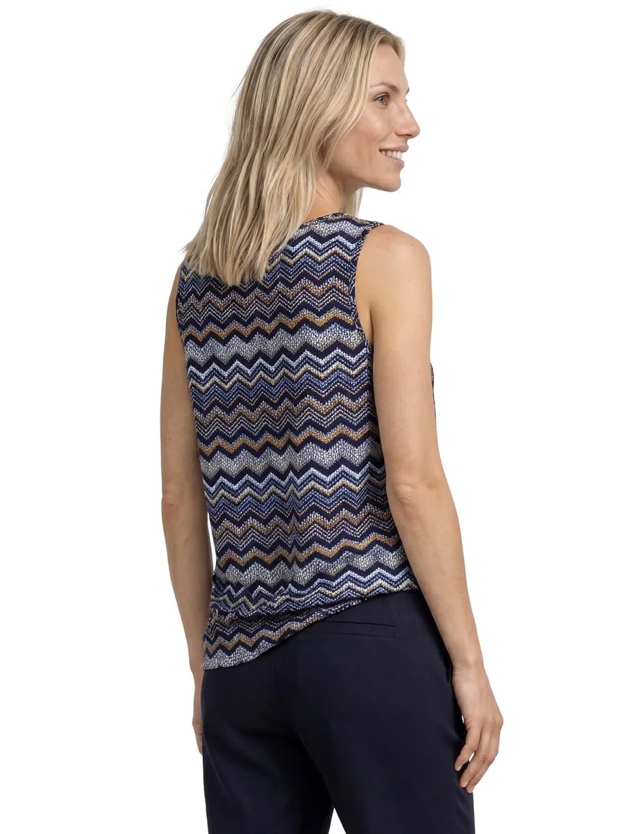 Street One 3230083 Top con Scollo a V e Dettaglio Nodo Donna (Pacco da 1)