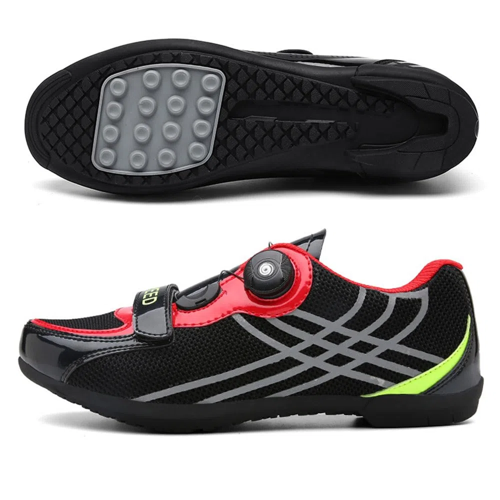 Scarpe Ciclismo Strada Uomo Suela de Goma Bici Scarpe MTB Uomo Donna Unisex Equitazione MTB da Ciclismo da Bici Nessun Tacchetto 36EU-47EU