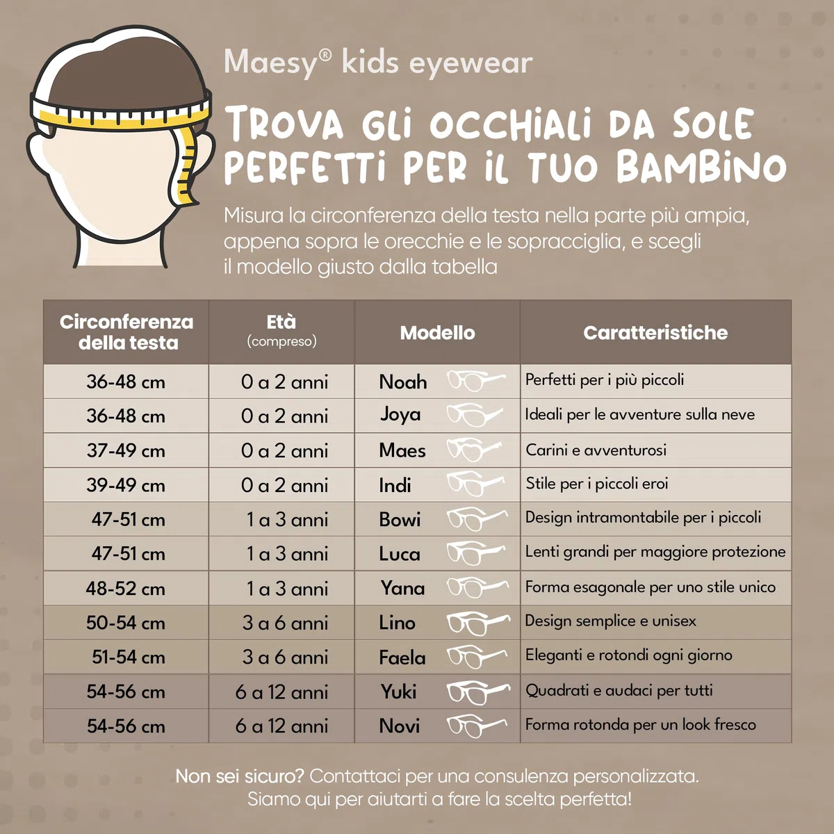 Occhiali da sole per bambini 6-12 anni - Protezione polarizzata UV400 - Montatura flessibile e flessibile - Occhiali da sole sicuri e comodi per bambini - Yuki