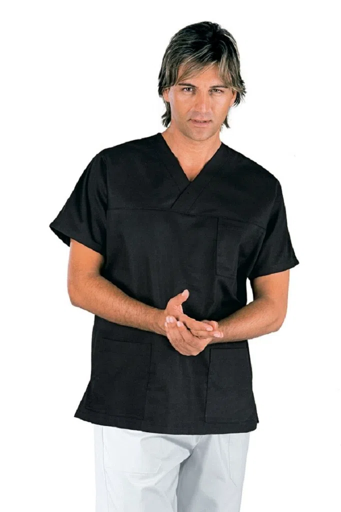 Isacco 045031 Collo a V Casacca, Taglia XL, Nero