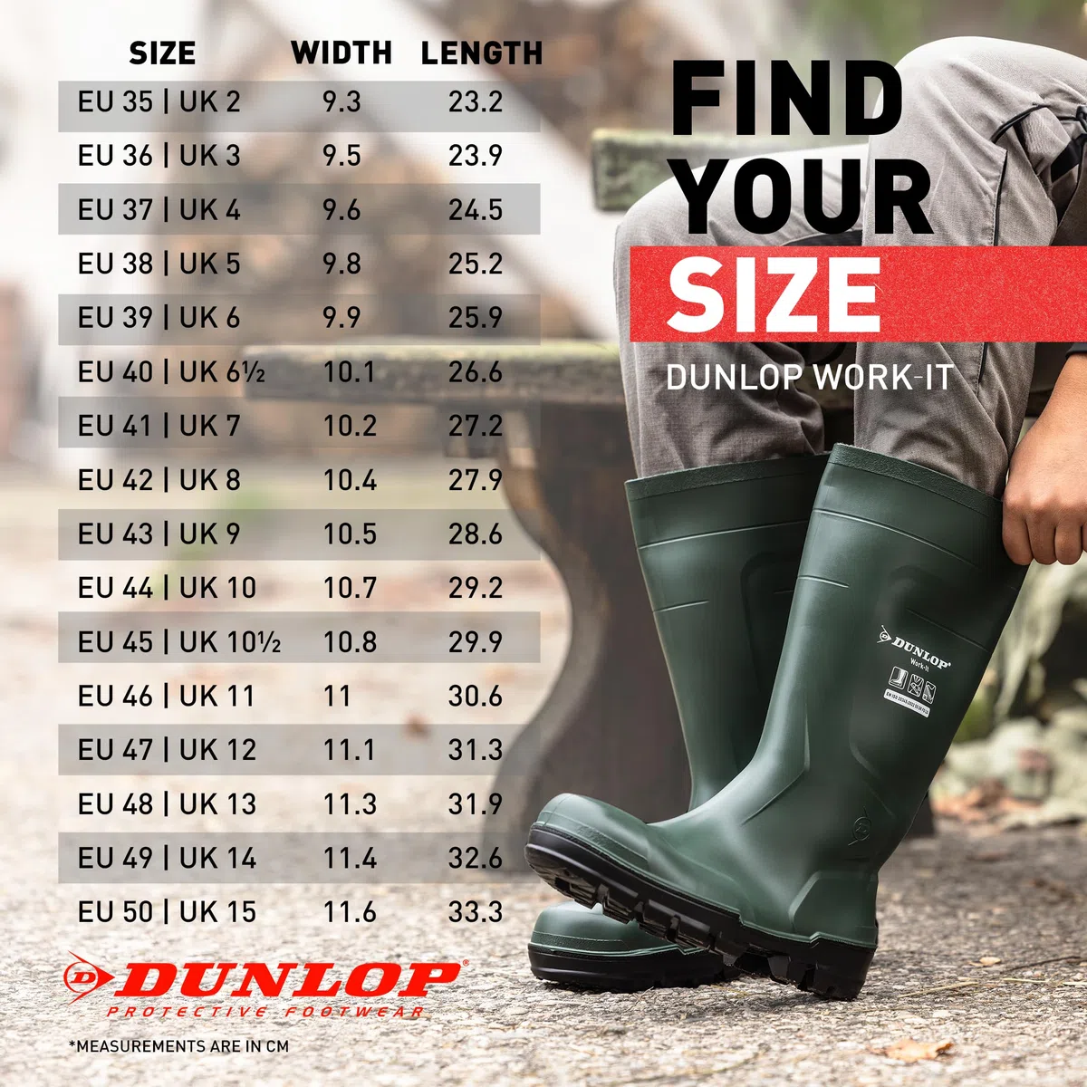 Dunlop Protective Footwear, Work-It Full Safety, Heritage Green