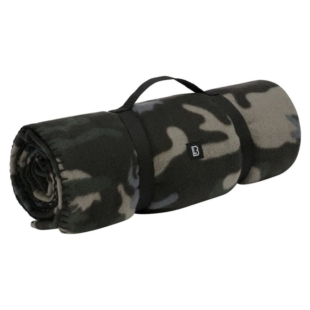 Brandit Fleece Blanket, darkcamo, OS