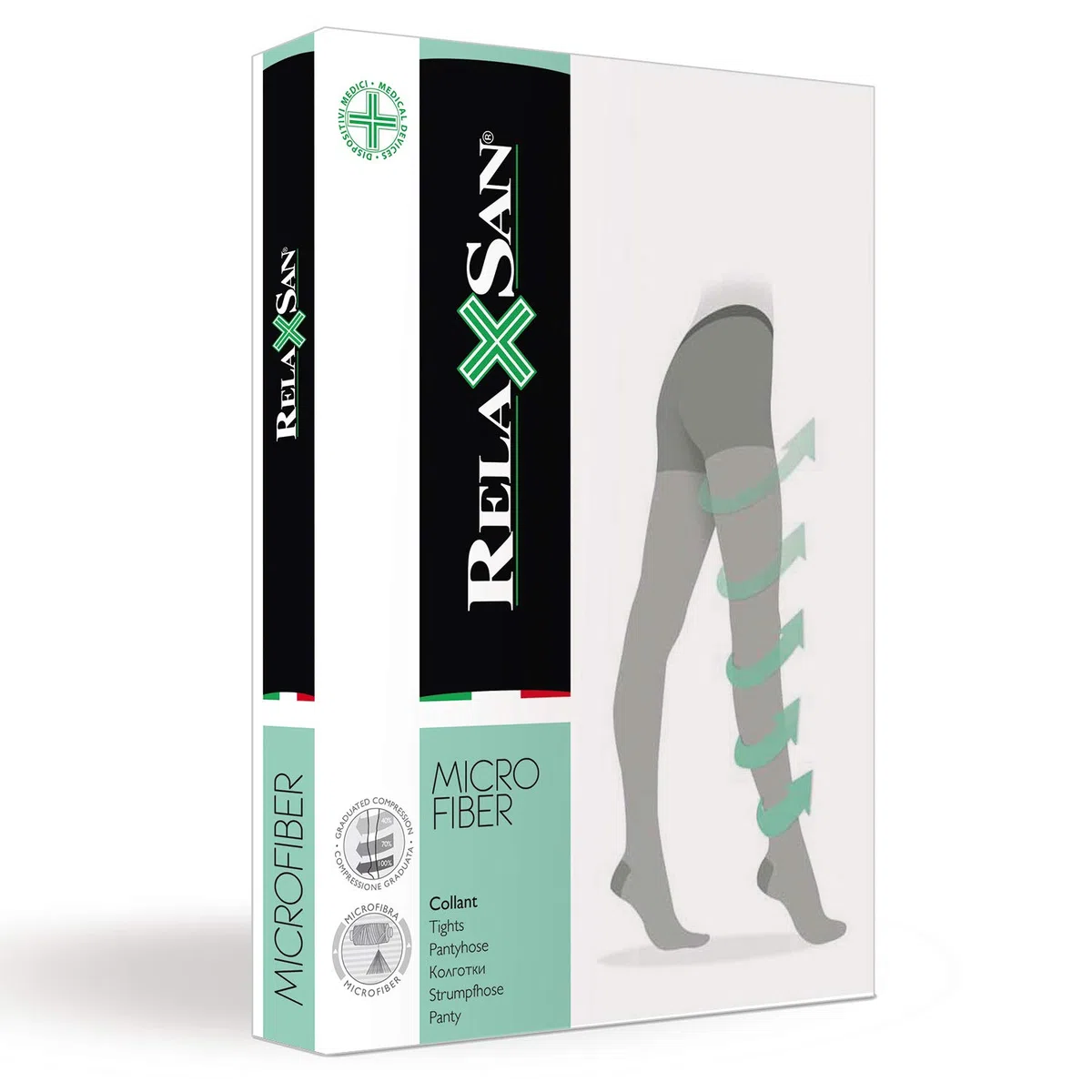 Relaxsan Microfibra 780M collant 70 Den compressione graduata 12-17 mmHg