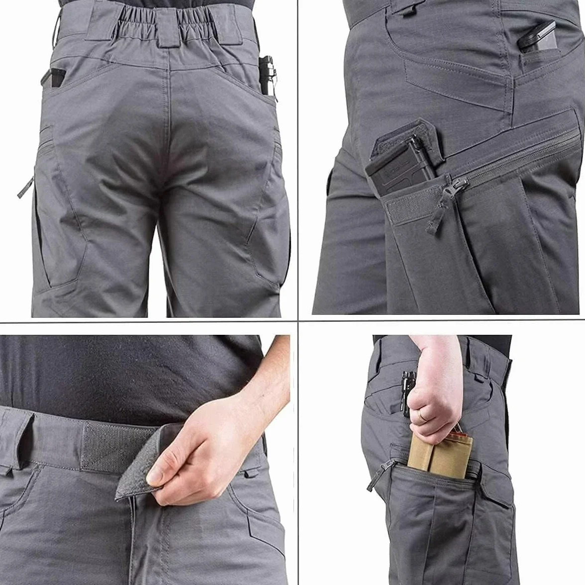 Pantaloncini Uomo Sportivi Pantaloncini Tattici Classici da Uomo Pantaloni Corti Multitasche Impermeabili Aggiornati Ad Asciugatura Rapida Caccia All'Aperto Pantaloncini Cargo