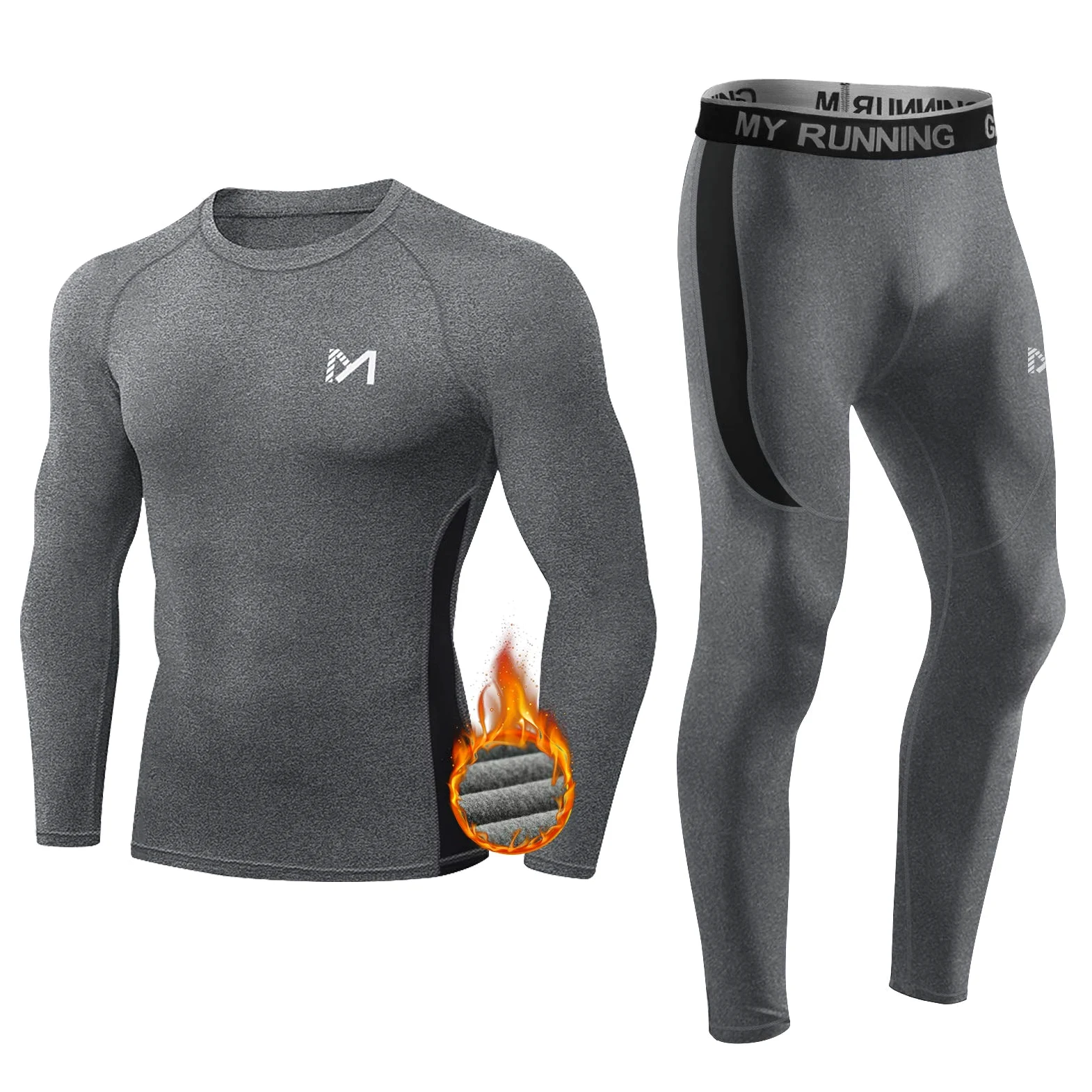 MEETYOO Thermounterwäsche Set Herren Biancheria Intima Termica Uomo
