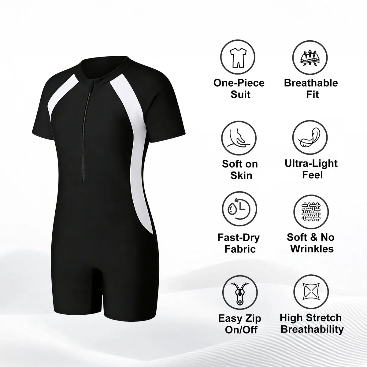 Okdance Costume da bagno per ragazzi e ragazze, costume intero per bambini, a maniche corte, costume da bagno per l'estate, surf, nuoto, sport acquatici, ragazzo ragazza