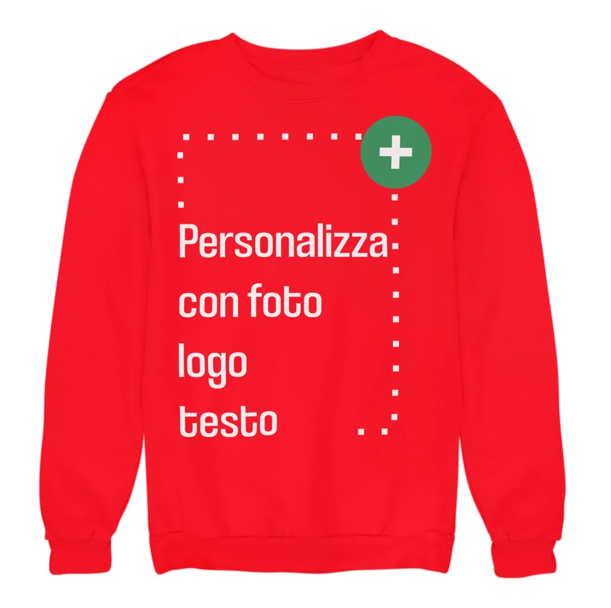 Colorfamily Felpa Personalizzata Girocollo Uomo Donna con Nome e Foto, Personalizzata con Logo o Testo, Idea Regalo, Stampa di Alta qualità