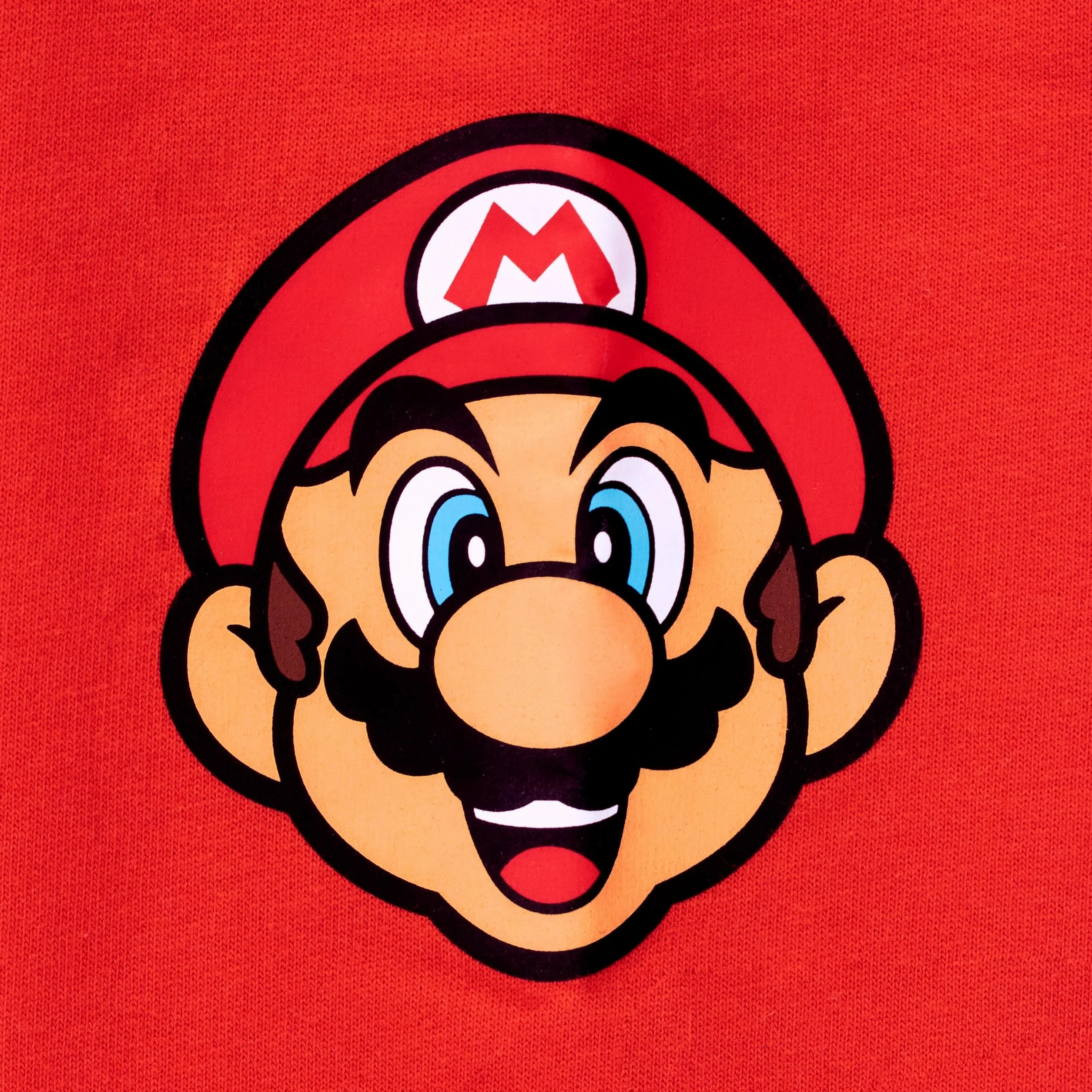 SUPER MARIO BROS Felpa da Gioco per Ragazze Gaming Felpe Cropped a Maniche Lunghe da Bambina