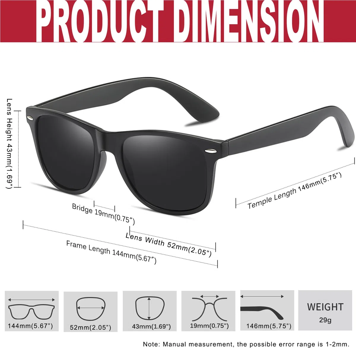 KANASTAL 2 Paia Occhiali da Sole Polarizzati Uomo Donna Due 2 Pezzi UV400 Quadrati Classici Retrò Vintage Poarized Sunglasses per Spiaggia Viaggio Guida Pesca