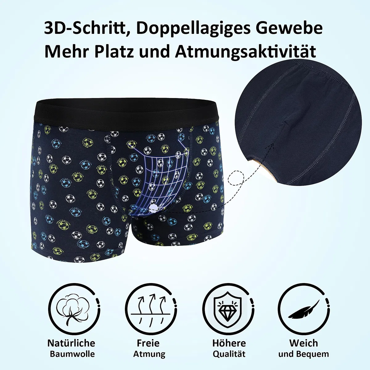 Boxer Bambino con Elastico in Vita, Boxer per Ragazzi (Confezione da 12) - Boxer da Bambino in Cotone Intimo Boxer in Cotone per Ragazzi 3-14 Anni Multicolore