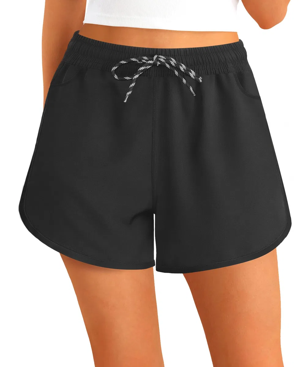 APTRO Pantaloncini Costume da Bagno Nuoto Donna Protezione UV Sportivi da Spiaggia Pantaloni ad Asciugatura Rapida con Tasca