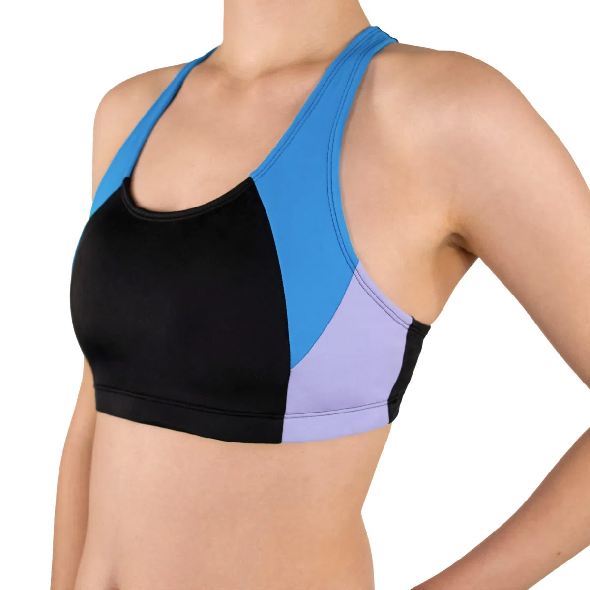 MYLILY Top Bikini Ragazze & Adolescenti | Top Sportivo con Coppe Estraibili | Schiena Racerback con Spalline Larghe | Piscina & Mare | Top Bikini Donna | Oeko-Tex, Vegano