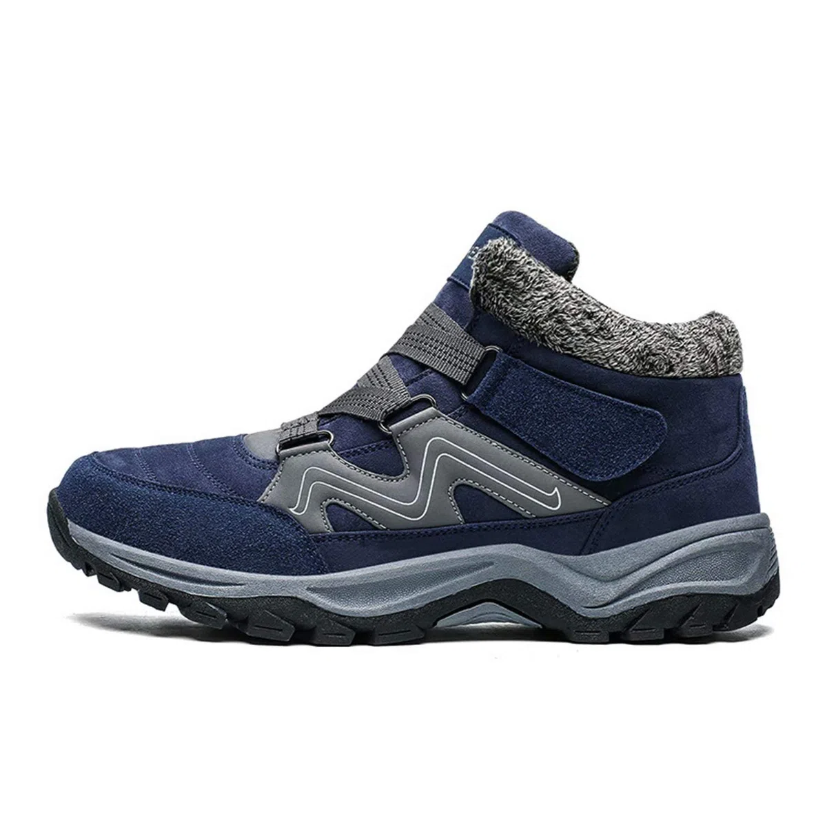 visionreast Scarpe Invernali Stivaletti da Neve Uomo Donna Caldo Cotone Pelliccia Outdoor Sneakers Allineato per Velcro
