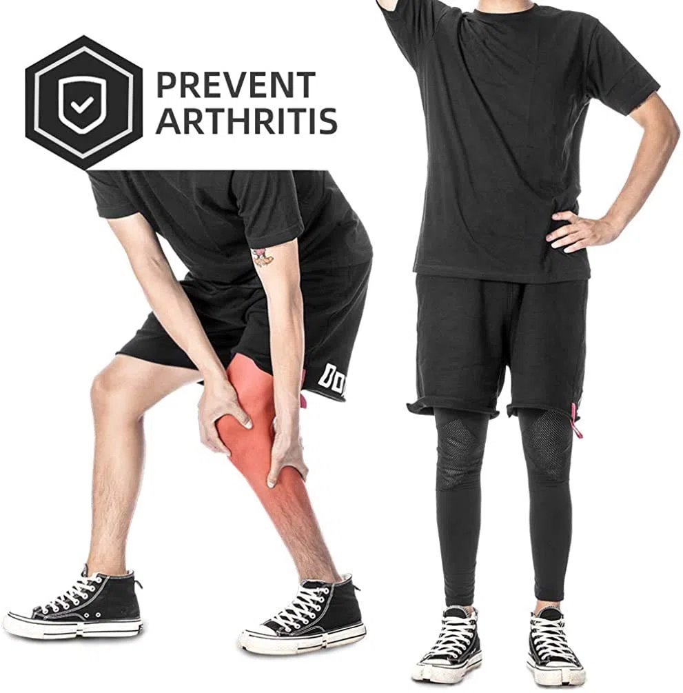 ROCKBROS Scaldamuscoli Ciclismo - Manicotti Gambe Invernali - Gambali Protezione Ginocchiera, Termici Antivento per Inverno Sport-Bicicletta, MTB, Elastici Trapiranti Riflettenti Uomo Donna Unisex
