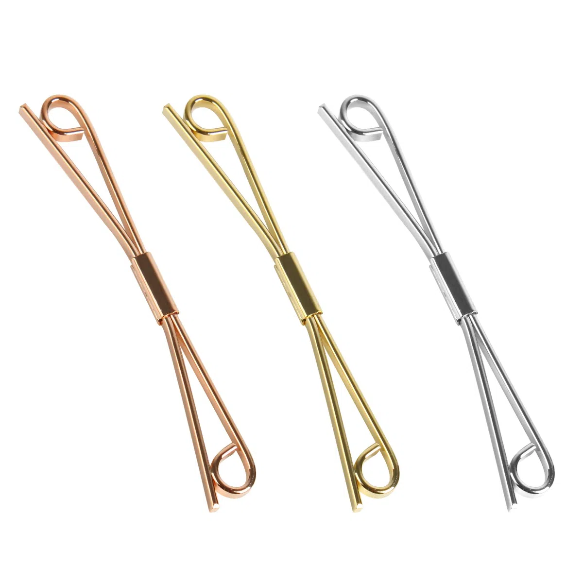 Larcele 3PCS Uomo Colletto Bar Set con Tono Argento Oro Tono Classico Placcatura Stili Camicie Cravatta Spille Revers Colletto Spilla NSLJJ-02