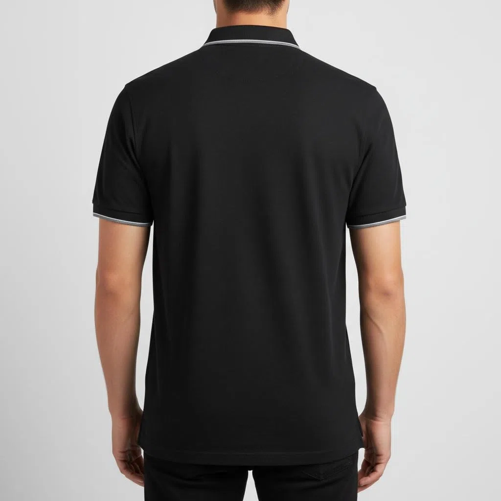 Polo Uomo 100% Cotone Piquet, Maglia Maniche Corte con Colletto e Bottoni, Polo Uomo Casual Elegante per Tempo Libero e Ufficio, Vestibilità Confortevole con Logo Ricamato Lato Cuore