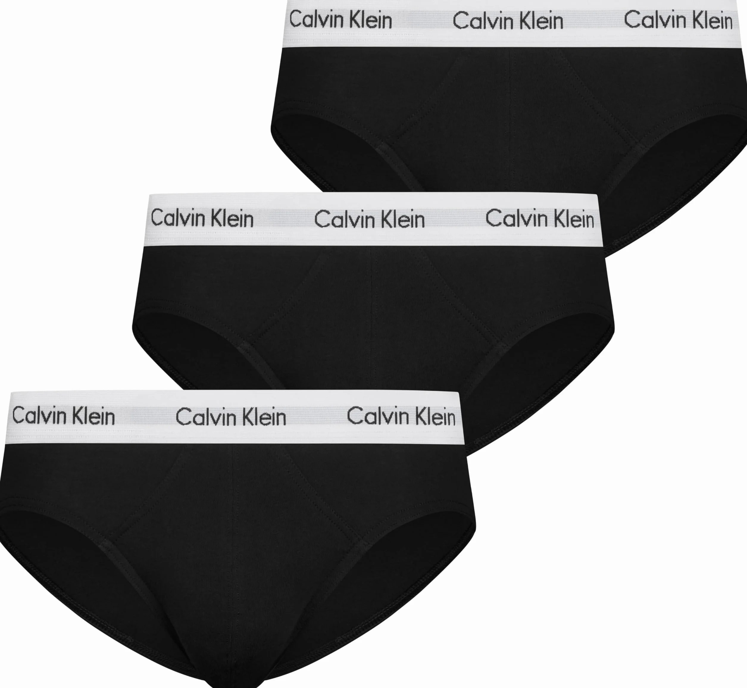 Calvin Klein Uomo Slip Hipster Confezione da 3 Intimo, Nero (Black), M