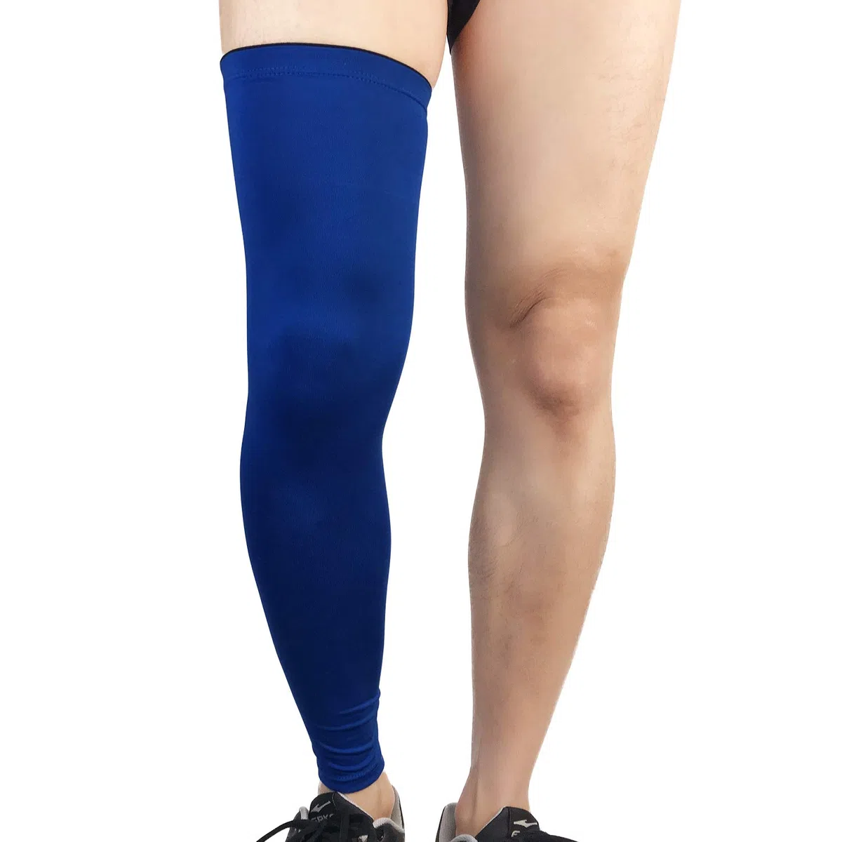 Xindiqiu Manicotti per le Gambe da Ciclismo Compressione per Uomo Donna, Giallo, Tinta Unita, Attività Sportive e Outdoor