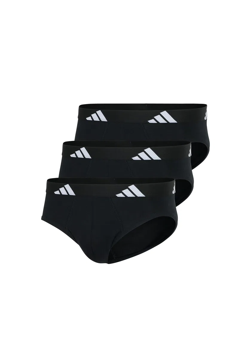 Adidas Adidas Herren Unterwäsche Slip 3er Pack - Brief (3pk) - Active Flex Cotton Intimo Uomo (Pacco da 3)
