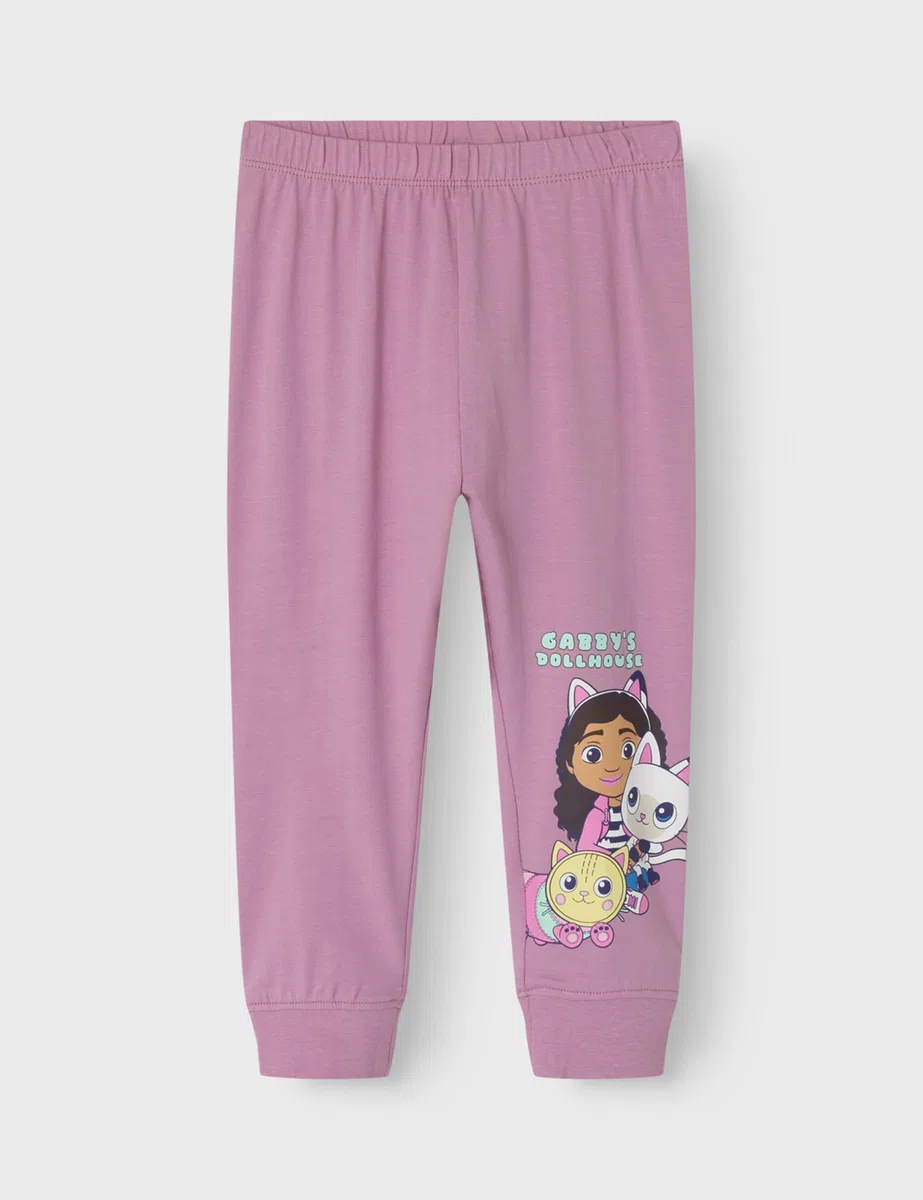 NAME IT Nmfsaba Gabby LS Nightset Noos Sky Maglietta a Maniche Lunghe Bambine e Ragazze