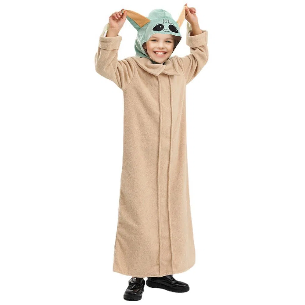 Star Wars Mandalorian Yoda Baby Halloween Yoda Baby Abbigliamento per bambini Stage Performance Cosplay Abbigliamento