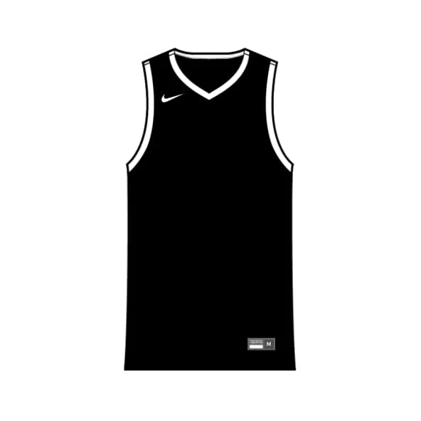 Nike Womens Team25 Basketball Stock Jersey - Black Shirt Donna