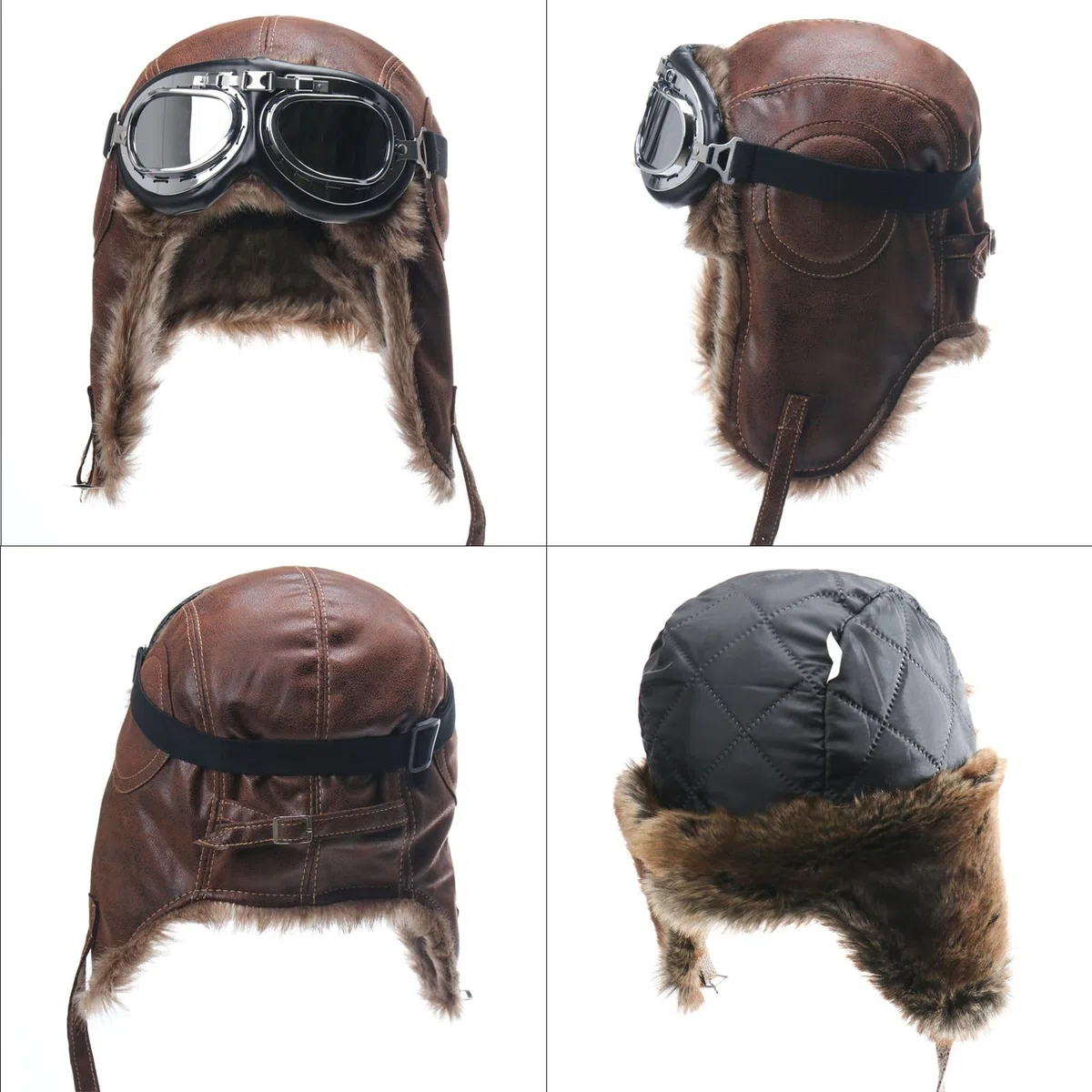 Lifup Inverno Sci Cappello Unisex, Cappello da Aviatore Cappelli con Pelliccia Sintetica, Cappello con Paraorecchie per Sci attività Sportive All'aperto