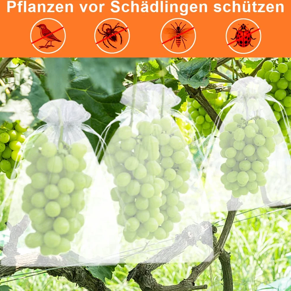 SXUUXB 100pz Grande Sacchetti Regalo in Organza 20x30cm,Bianco Trasparente Sacchetti Portaconfetti per Confezioni Bomboniere Comunione Matrimonio Compleanno Gioielli Bustine