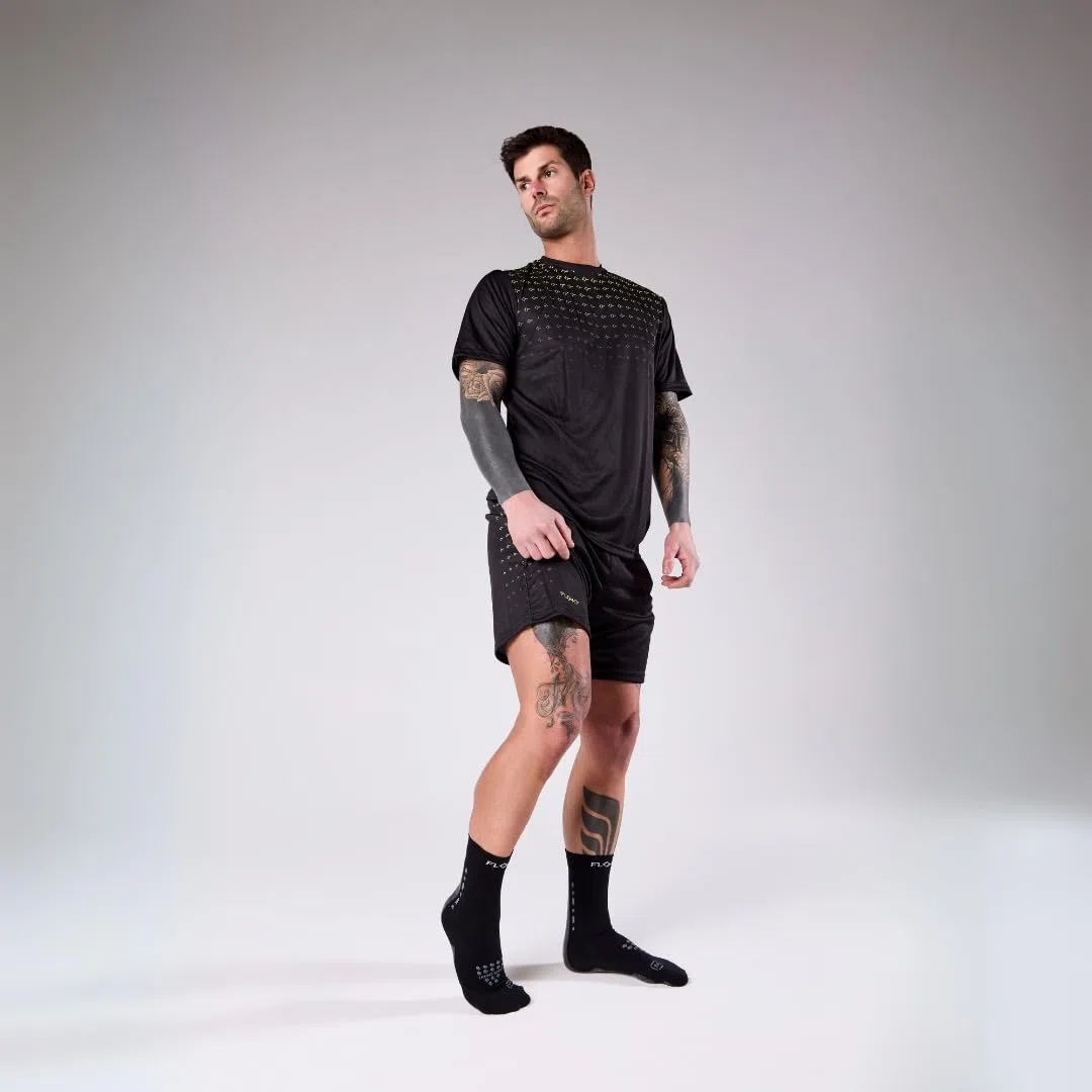FLOKY S-Mash 3D calze padel biomeccaniche. Calza tennis e padel, antiscivolo. Caviglia stabilizzata, protezione tendine d'Achille, supporto plantare per comfort e recupero.