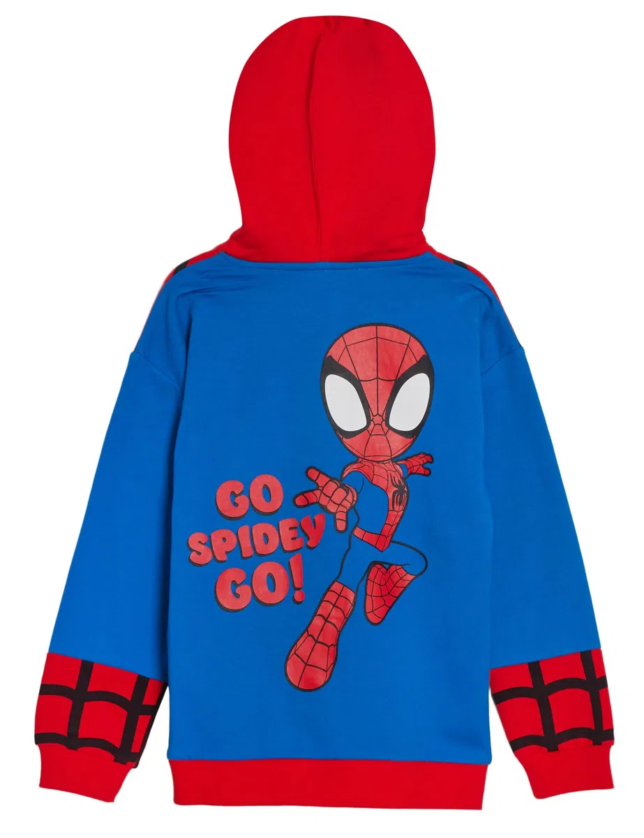 Bambini Spidey e i suoi incredibili amici felpa con cappuccio vestire giacche con zip Miles Morales Ghost Spider o Spidey