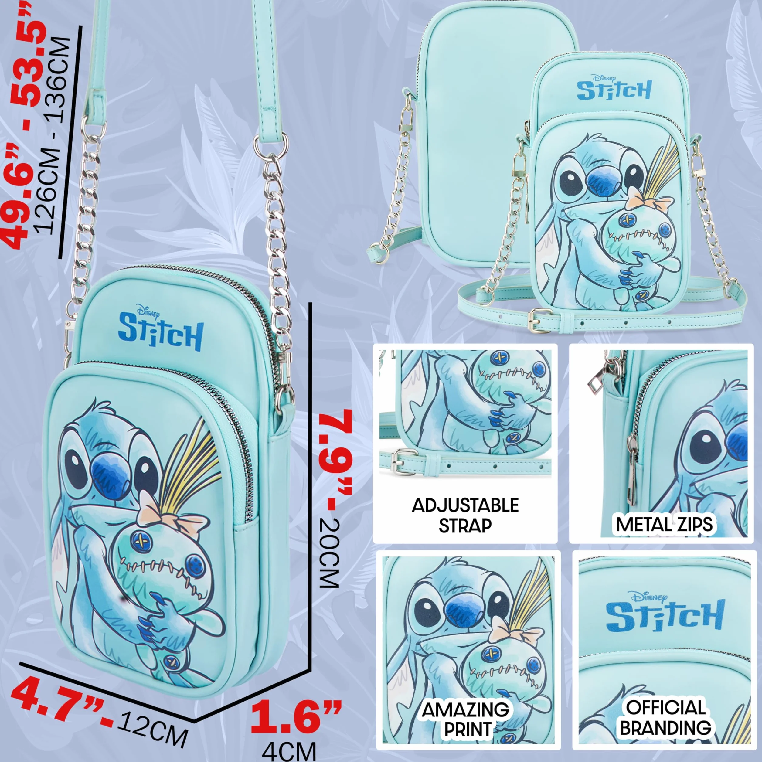 Get Trend Borsa Tracolla Ragazza, Borsetta Porta Cellulare con Cinturino Regolabile per Viaggio, Idee Regalo Bambina