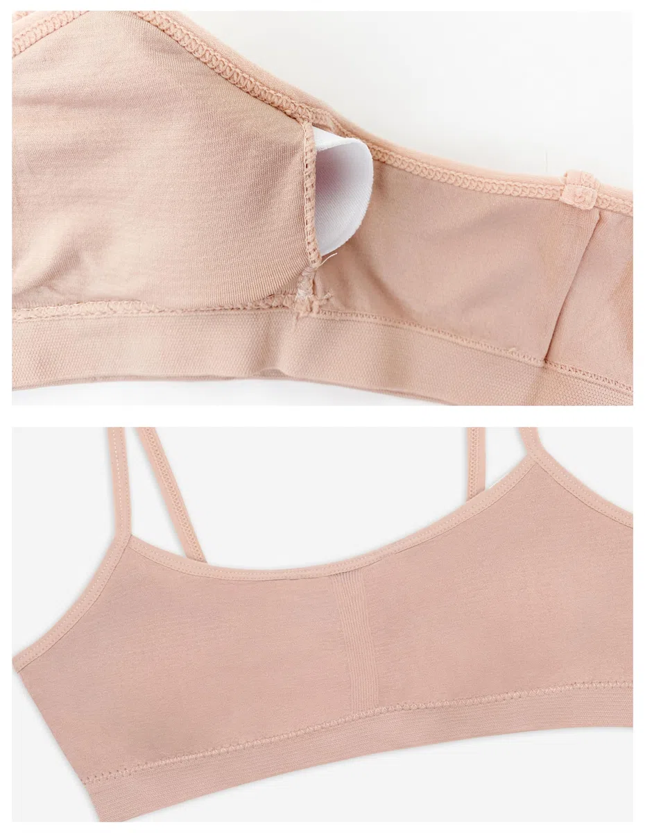 Channo Ragazza Reggiseno Sportivo Basic in, Senza Ferretti e Senza Cuciture