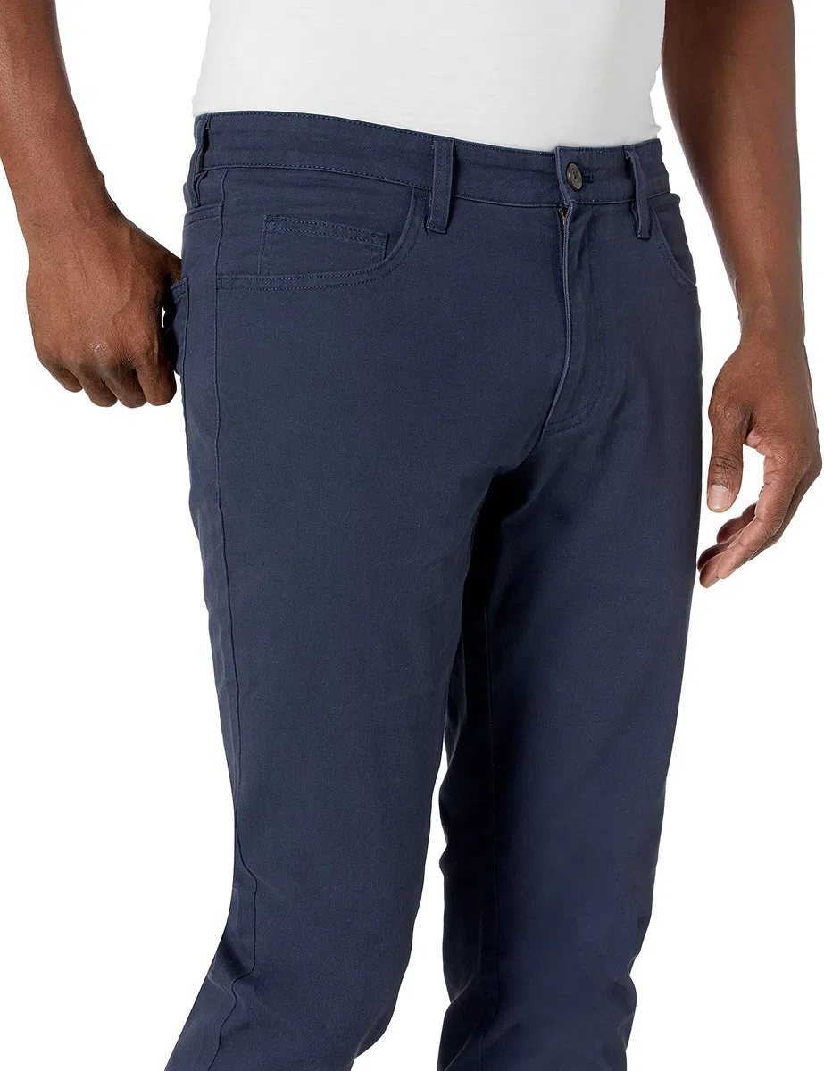 Amazon Essentials Pantaloni Chino Elasticizzati Comodi a 5 tasche, Vestibilità Skinny Uomo